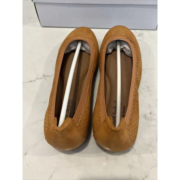 Josef Seibel NEW Pippa Orange Suede Comfort Ballet Flats Shoes EU 37 US 6-6.5