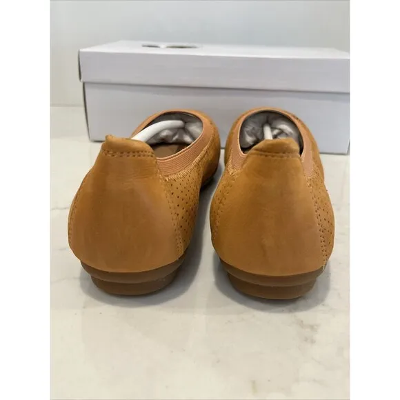 Josef Seibel NEW Pippa Orange Suede Comfort Ballet Flats Shoes EU 37 US 6-6.5