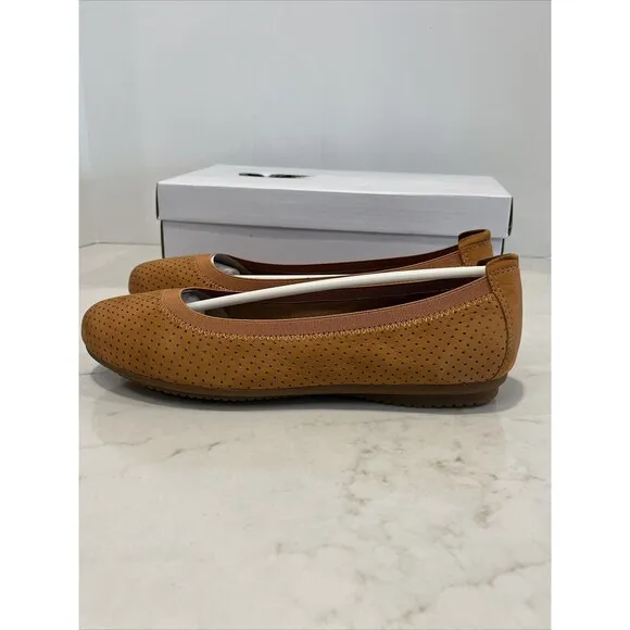 Josef Seibel NEW Pippa Orange Suede Comfort Ballet Flats Shoes EU 37 US 6-6.5