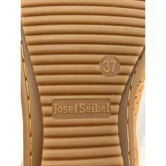 Josef Seibel NEW Pippa Orange Suede Comfort Ballet Flats Shoes EU 37 US 6-6.5