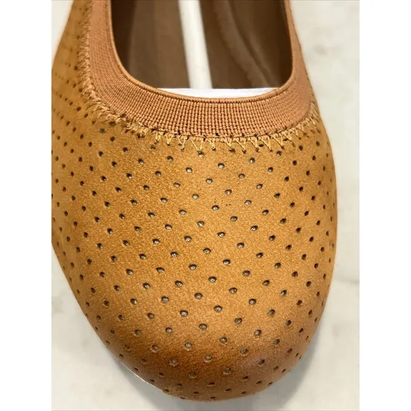 Josef Seibel NEW Pippa Orange Suede Comfort Ballet Flats Shoes EU 37 US 6-6.5