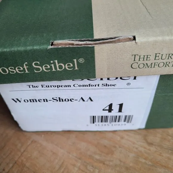 Josef Seibel Pippa Ballet Flats Shoes Womens Size 41 Grey Leather Suede