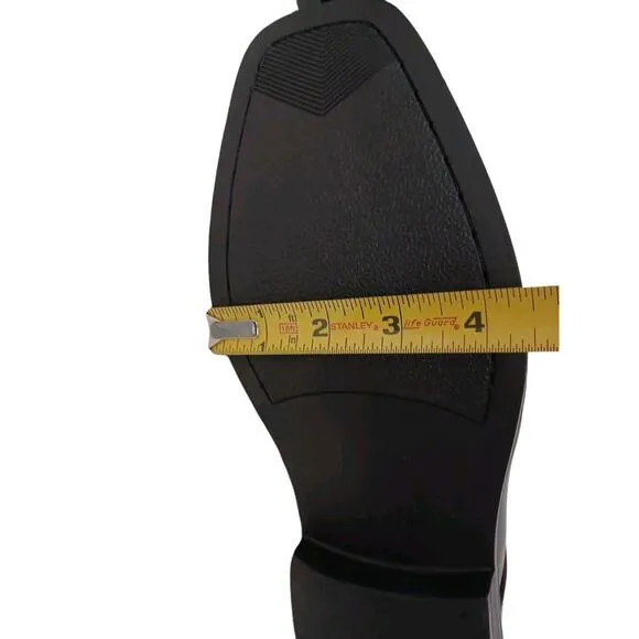 Joseph Feiss Tuxedo Dress Shoes Men's Sz 12 BLACK Faux Leather Formal Wedding