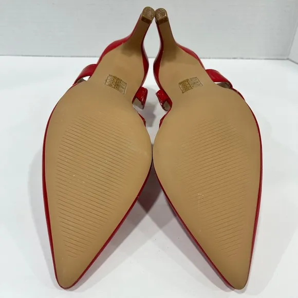 Journee Collection Scarlett Pointed‎ Toe Stiletto Heel Pumps. Size 9. Color: RED