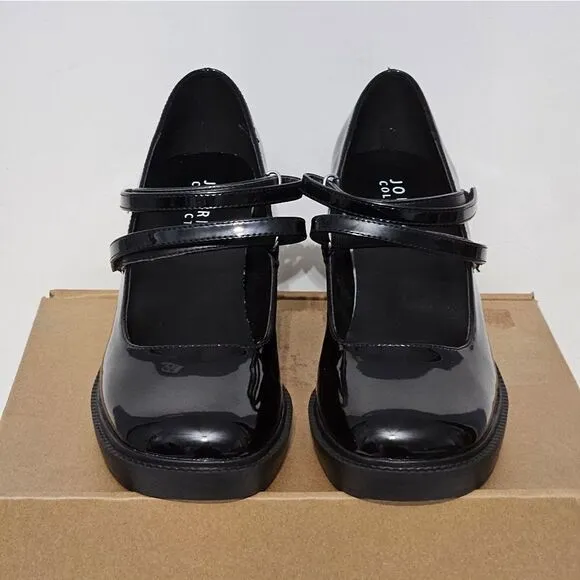 Journee Collection, Shasta black patent shoes. NIB- Size 8.5