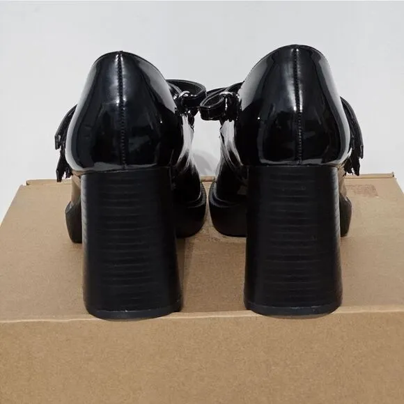 Journee Collection, Shasta black patent shoes. NIB- Size 8.5