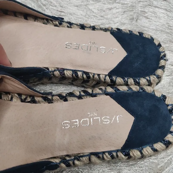 J/slides NIB espadrilles suede Sandals sz 9