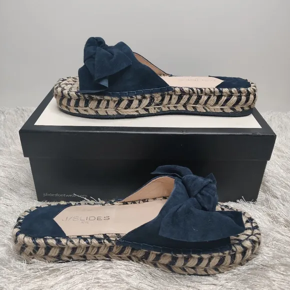 J/slides NIB espadrilles suede Sandals sz 9