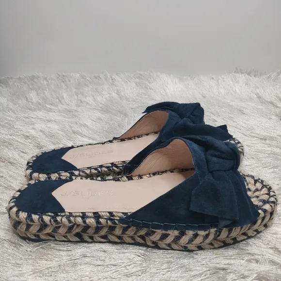 J/slides NIB espadrilles suede Sandals sz 9