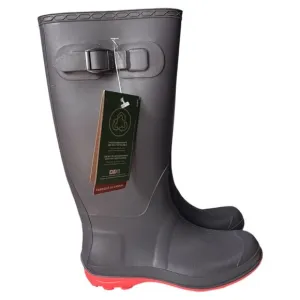 Kamik Canada, KNEE HIGH RUBBER RAIN BOOTS TAGS ON, WOMAN'S Sz 8 grey PULL ON