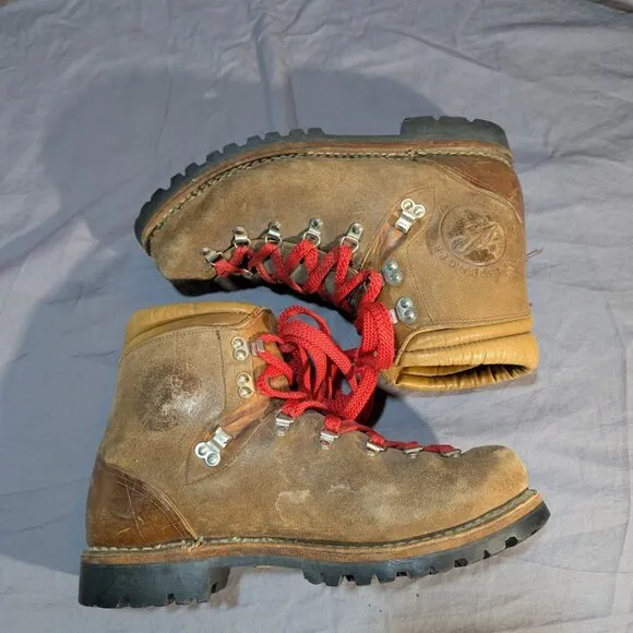 KASTINGER AUSTRIA LEATHER BROWN MOUNTAINEERING BOOTS SIZE 11