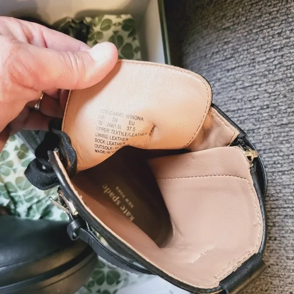 Kate Spade Black Platform Boots EUC***