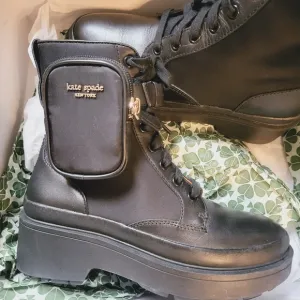 Kate Spade Black Platform Boots EUC***