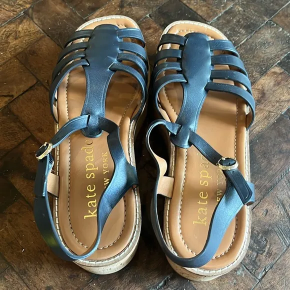 Kate Spade Navy Mabel Cork Platform Sandals