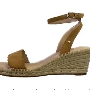 Kate Spade New York Theodora Tan Suede Espadrille Wedges Sandals