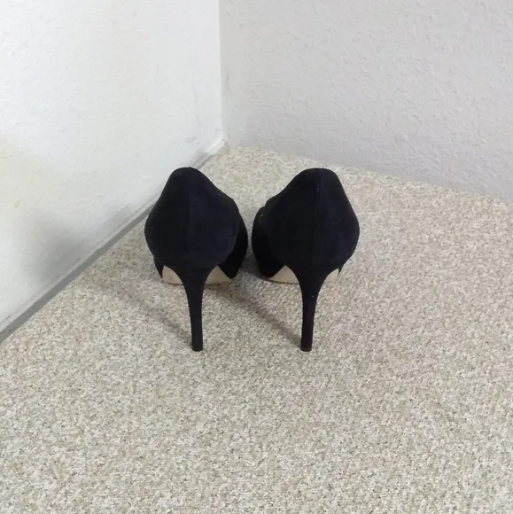Kate Spade NY Black Suede Gold Rhinestone Shoes