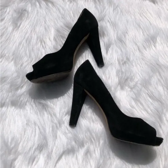 Kate Spade Peep Toe Black Women's Shoes