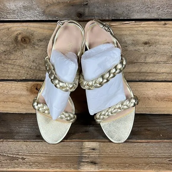 Kate Spade Saffron Heel - Antique Gold - 8 - New without box