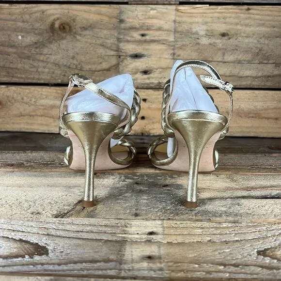 Kate Spade Saffron Heel - Antique Gold - 8 - New without box