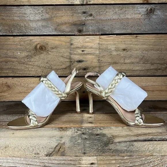 Kate Spade Saffron Heel - Antique Gold - 8 - New without box