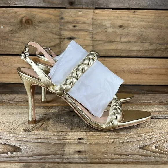 Kate Spade Saffron Heel - Antique Gold - 8 - New without box