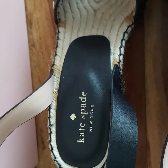 Kate Spade ♠️ Wedge Heel Sandals, Size 10, Black