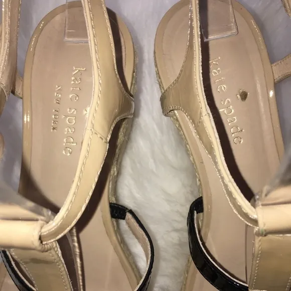 Kate Spade Wedged Heel Strappy Espadrille Sandals Sz 6