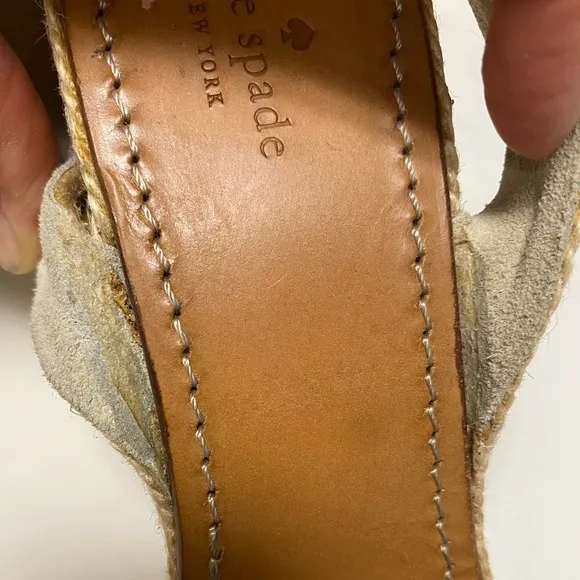 Kate Spade Women's Red Wedge Sandals 9.5 (missing lace)