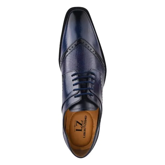 Kazma Navy OXFORD STYLE DRESS SHOES