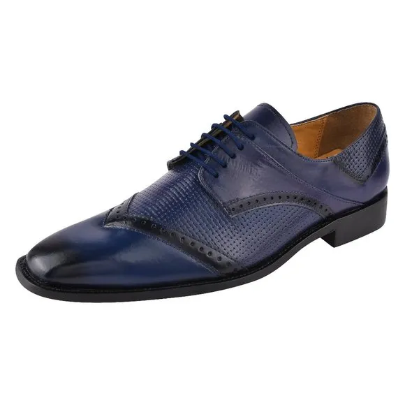 Kazma Navy OXFORD STYLE DRESS SHOES
