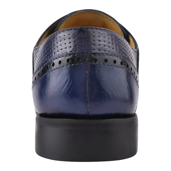 Kazma Navy OXFORD STYLE DRESS SHOES