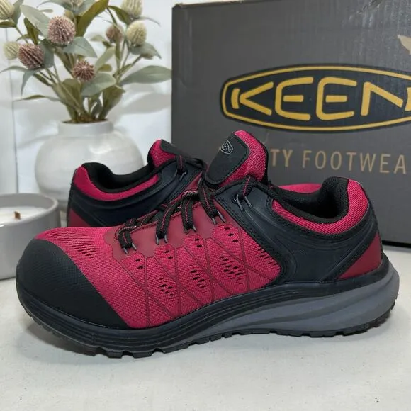 Keen Utility Vista Energy Lace Up Shoes Jam/Black Comp Toe Women's 9W NWB
