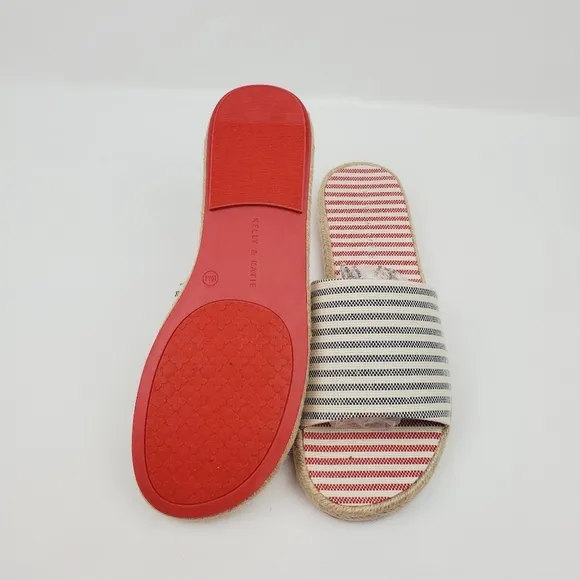 Kelly &amp; Katie stripe ESPADRILLE SANDALS