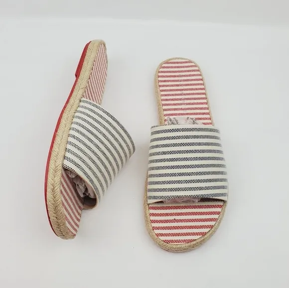 Kelly &amp; Katie stripe ESPADRILLE SANDALS