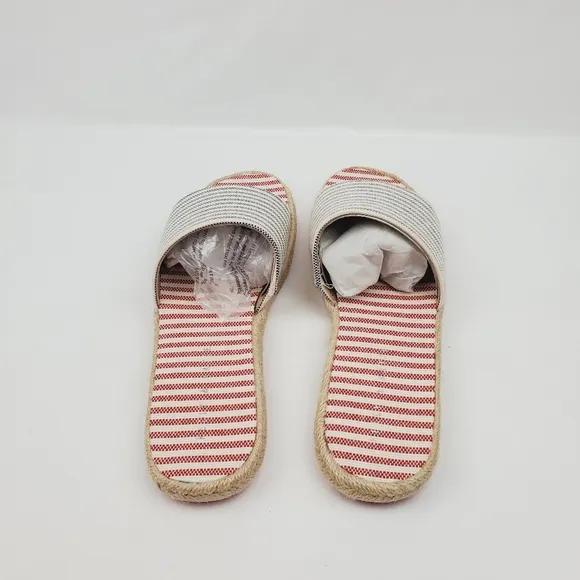 Kelly &amp; Katie stripe ESPADRILLE SANDALS