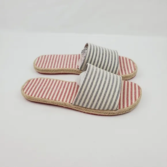 Kelly &amp; Katie stripe ESPADRILLE SANDALS