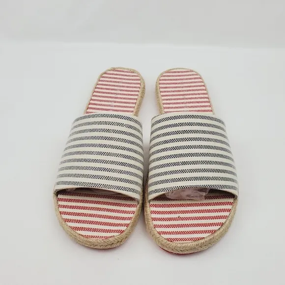 Kelly &amp; Katie stripe ESPADRILLE SANDALS
