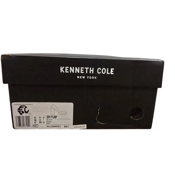 Kenneth Cole Bri Pump in Black Patent Leather NEW Size 9