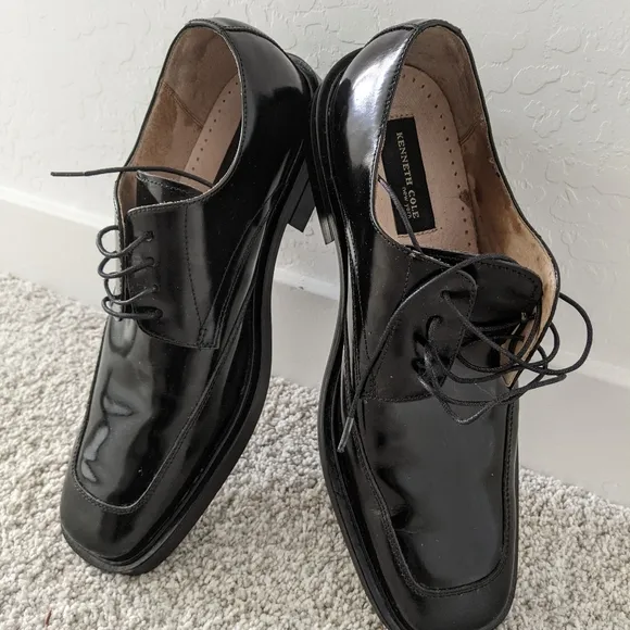KENNETH COLE Men's Dress Oxford Shoes Black Size 9