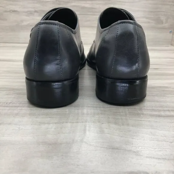 Kenneth Cole Monk Strap Shoes Mens 11M Gray Lether Buckle Dress Shoes