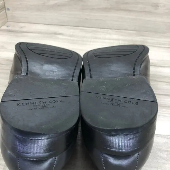 Kenneth Cole Monk Strap Shoes Mens 11M Gray Lether Buckle Dress Shoes