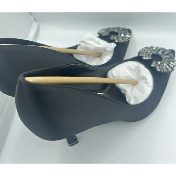 Kenneth Cole New York Women's Pointed-Toe Pump  Romi Starburst Black shoes 8.5