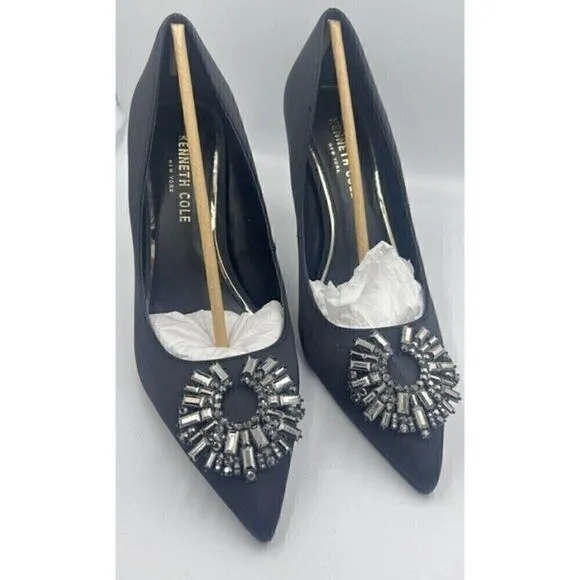Kenneth Cole New York Women's Pointed-Toe Pump  Romi Starburst Black shoes 8.5