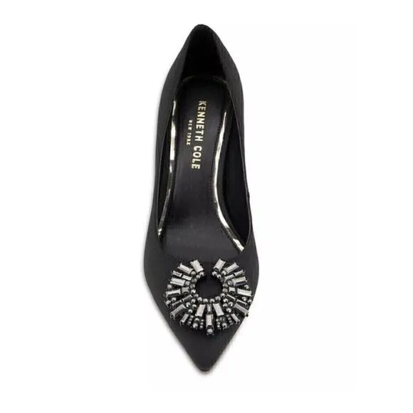 Kenneth Cole New York Women's Pointed-Toe Pump  Romi Starburst Black shoes 8.5