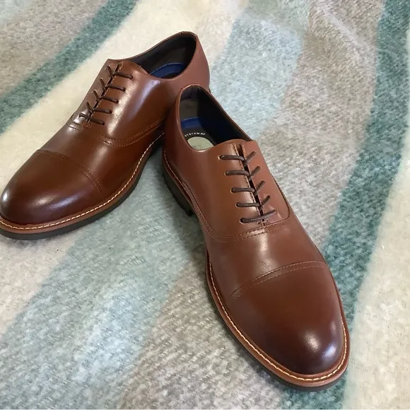 Kenneth Cole Reaction Klay Flex lace up leather loafers men’s size 11 M.