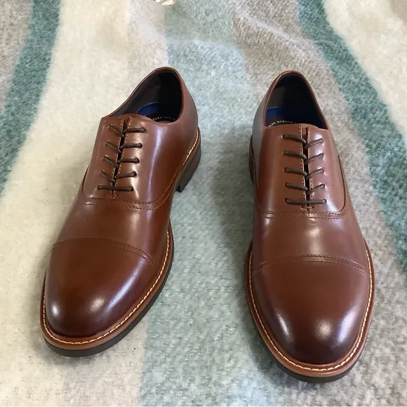 Kenneth Cole Reaction Klay Flex lace up leather loafers men’s size 11 M.