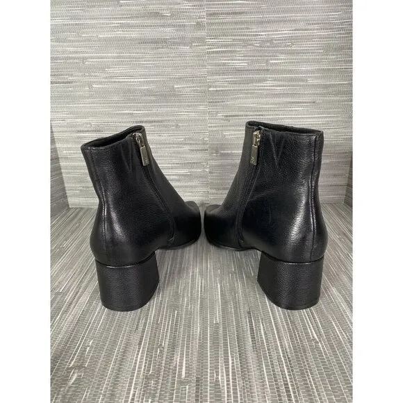 Kenneth Cole Womens Black‎ Chelsea Heeled Boot Shoes Pointed Toe Side Zip Sz 6.5