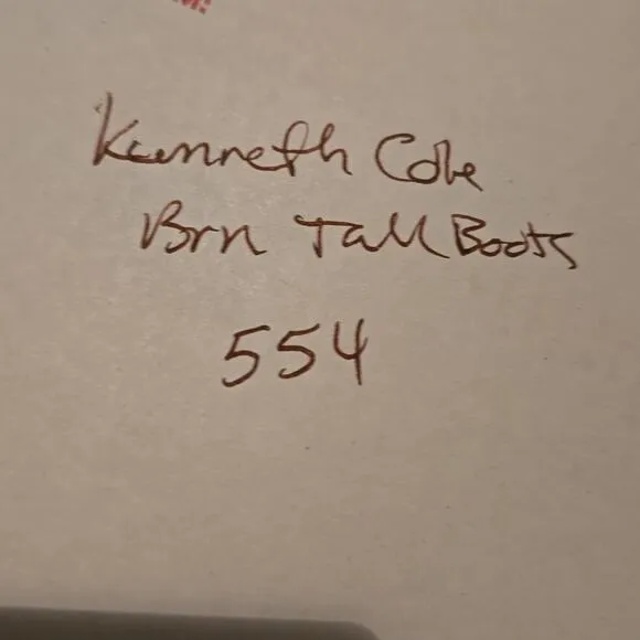 Kenneth Cole Women's Marge Low Heel Brown Suede Leather Tall Boots Size 9.5 New!