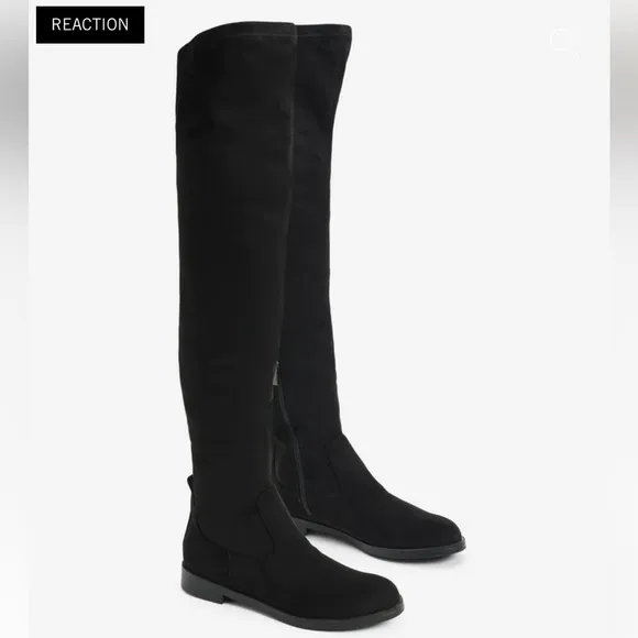 Kennoth Cole Black suede boots