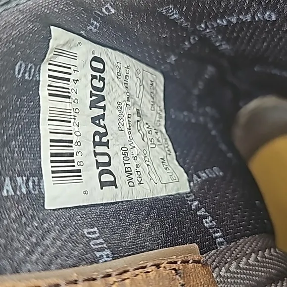 Kids Durango Boots size 5M